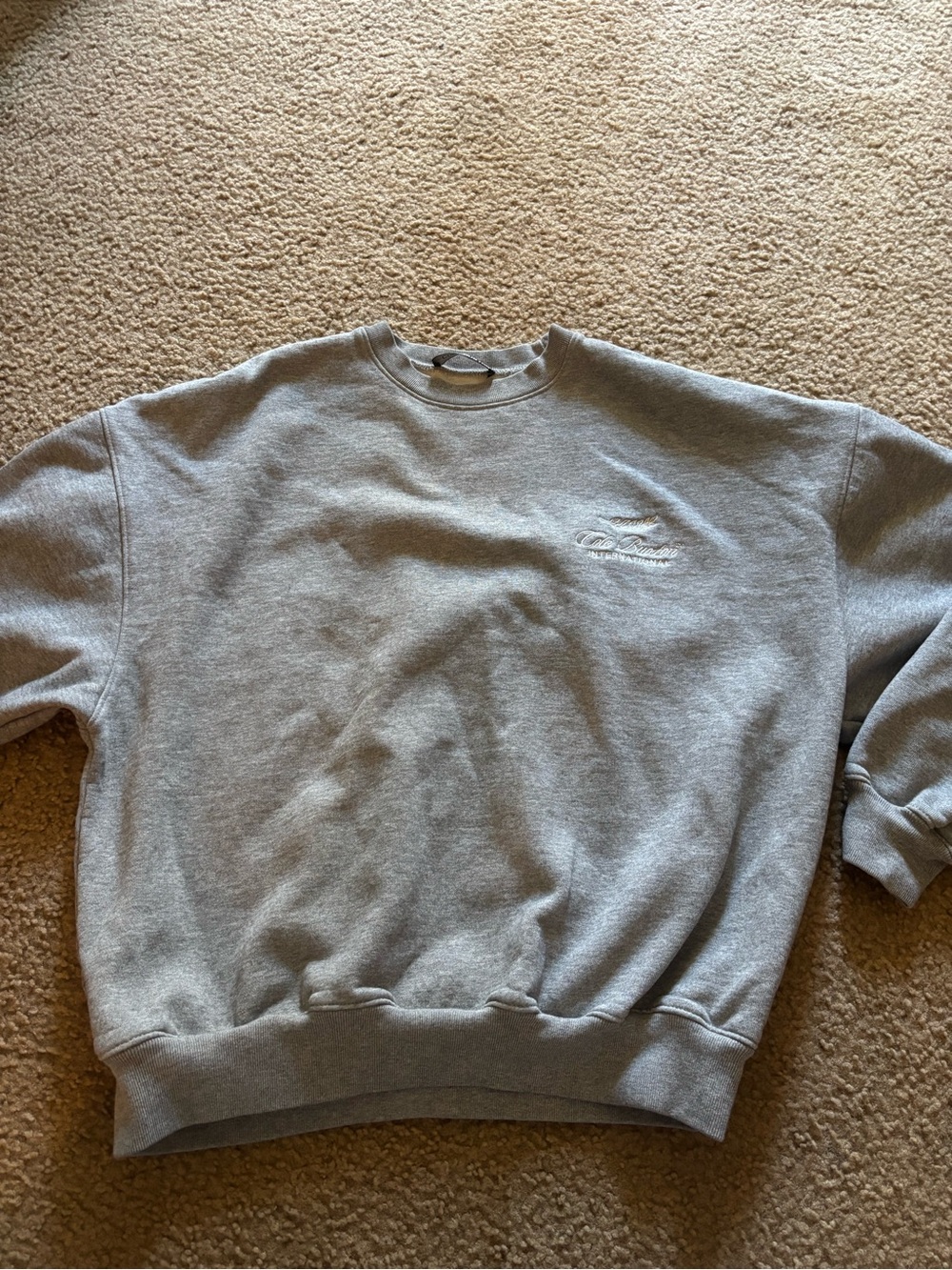 Cole Buxton Gray Heavy Weight Crewneck | Unisex Size S With Logo